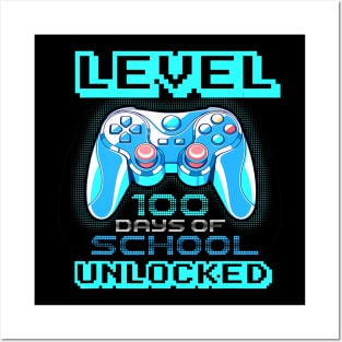 Level 100 Days Of School Unlocked Boys Girls Kids Video Game Posters and Art